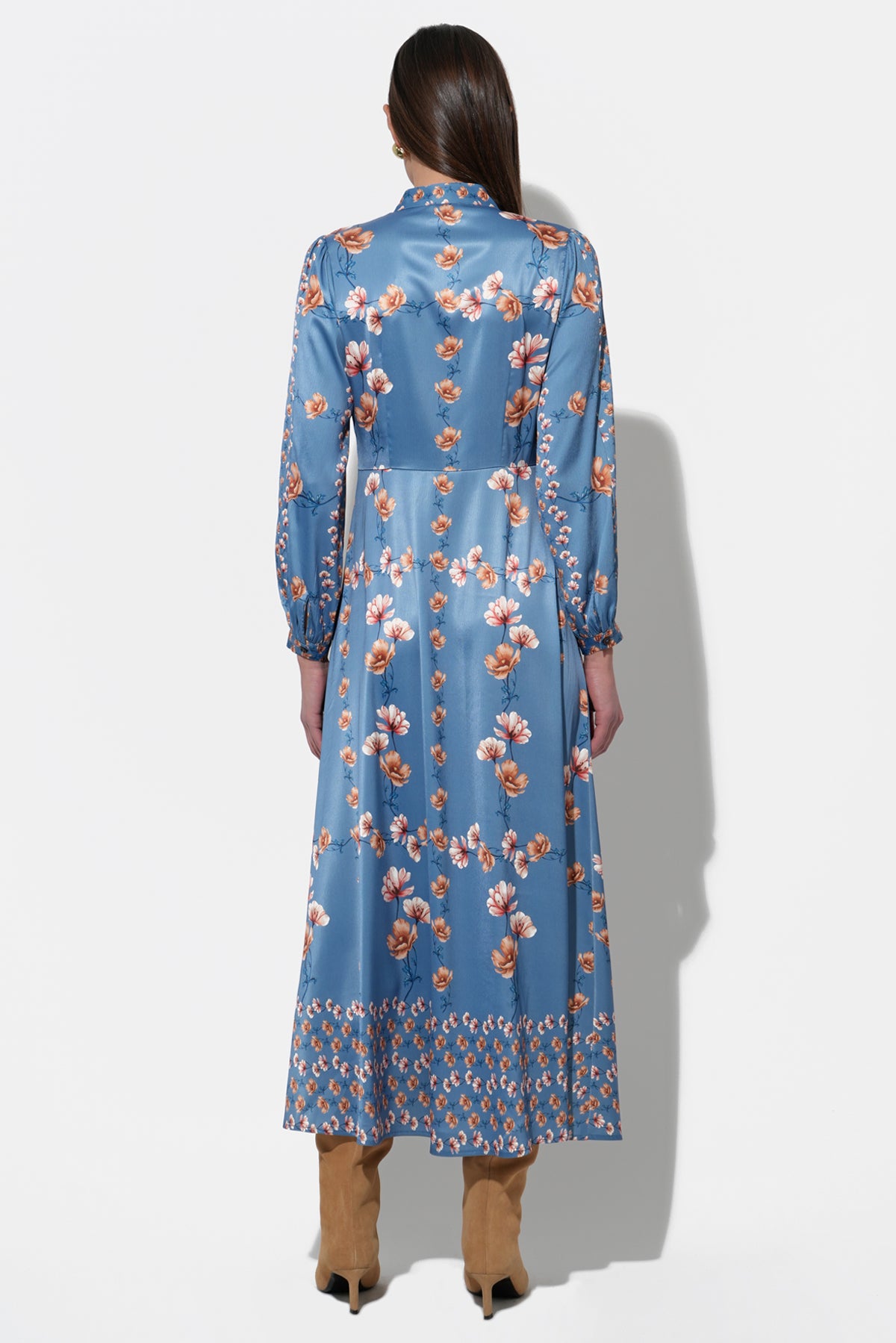 Jailyn Button Front Midi Dress