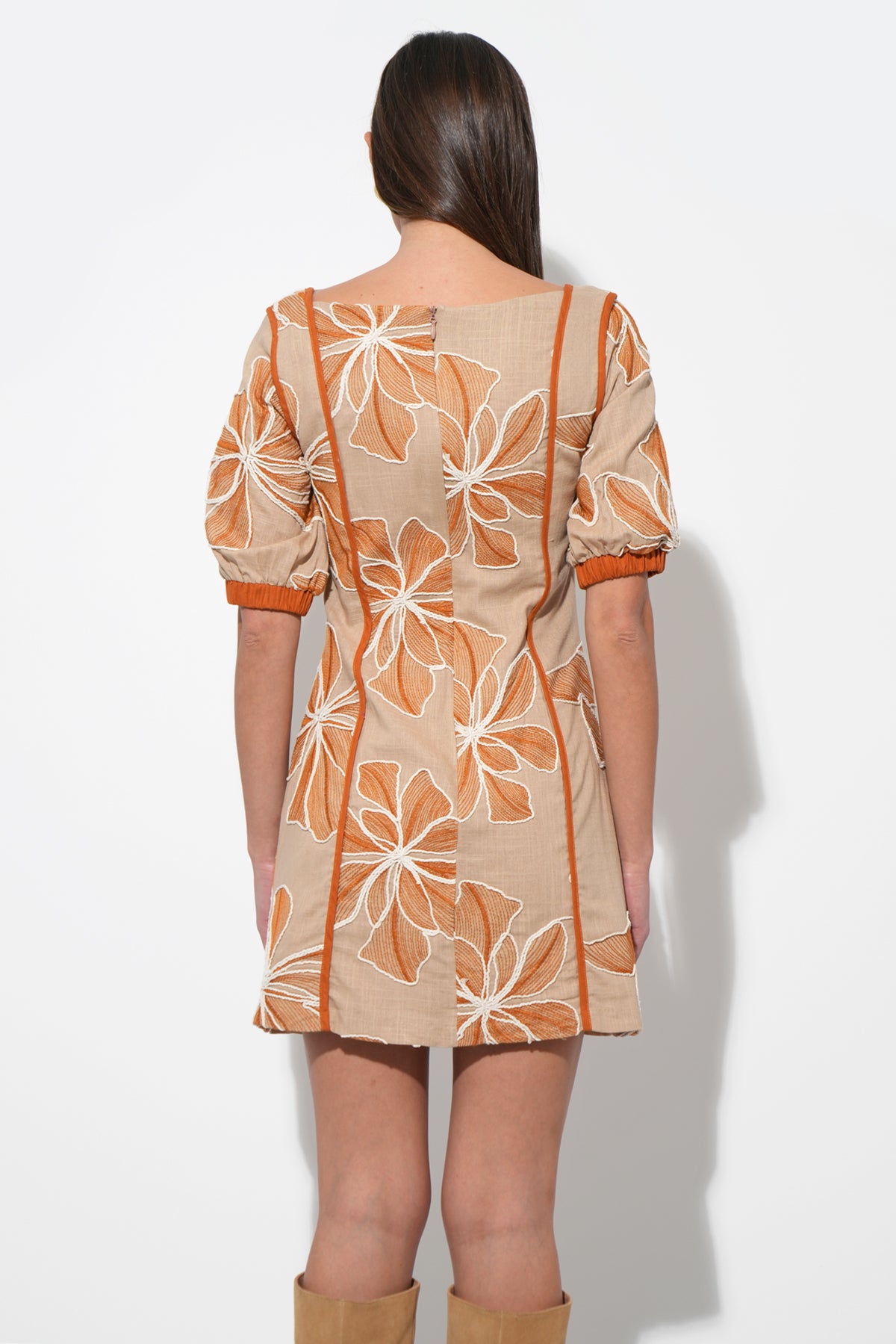 Grasiella Embroidered Mini Dress