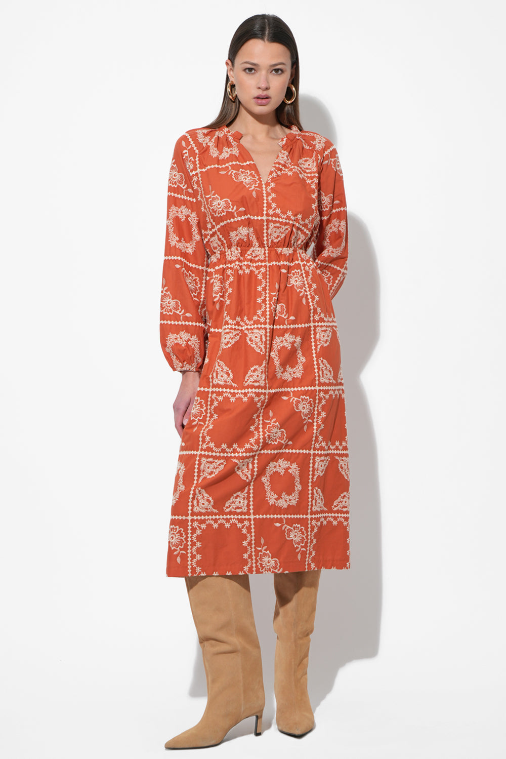 Lenni Embroidered Maxi Dress