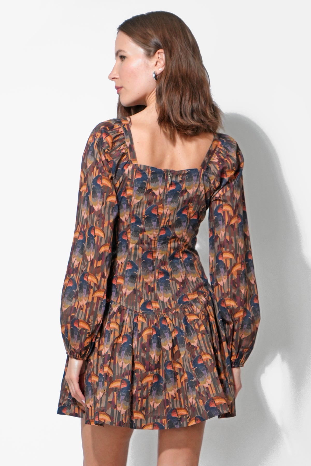 Polly Printed Fit and Flare Dress