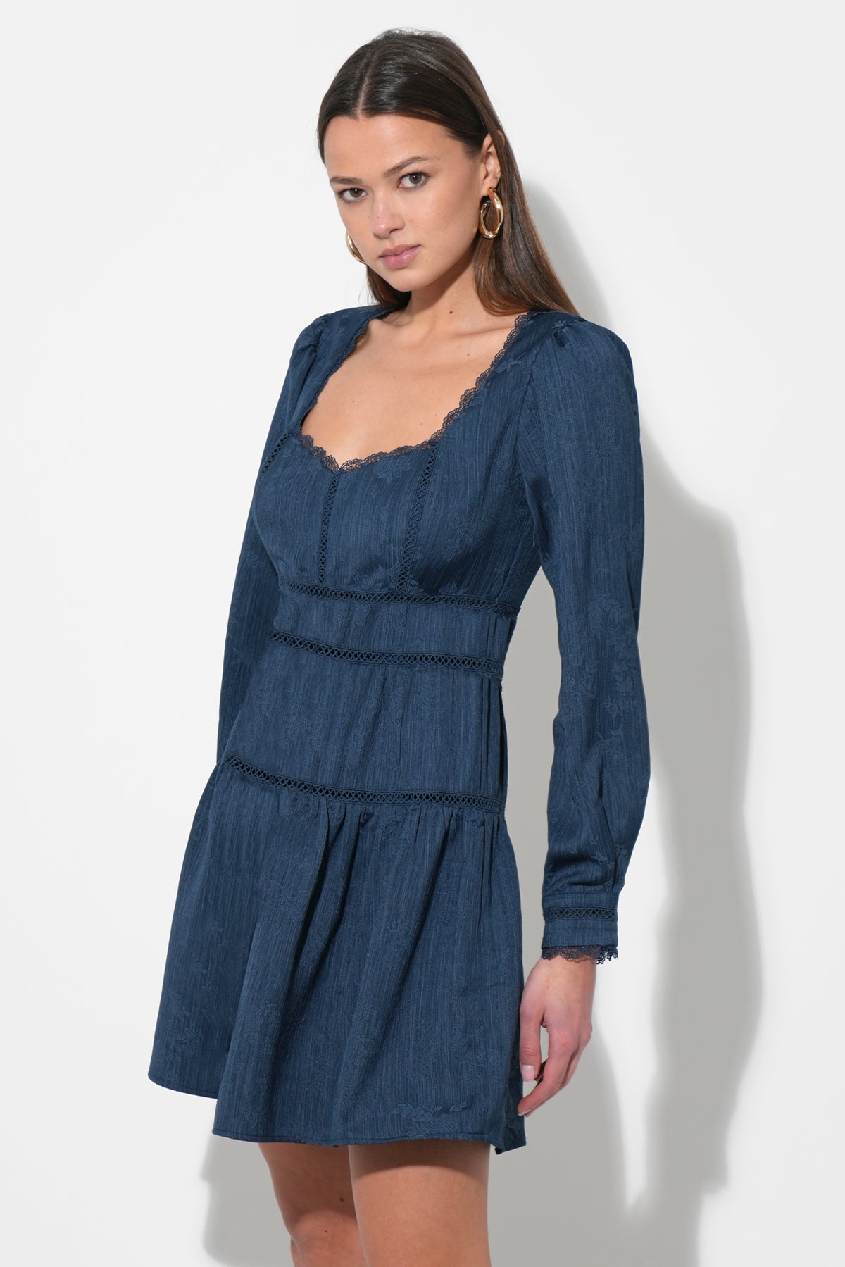 Twila Sweetheart Neck Mini Dress