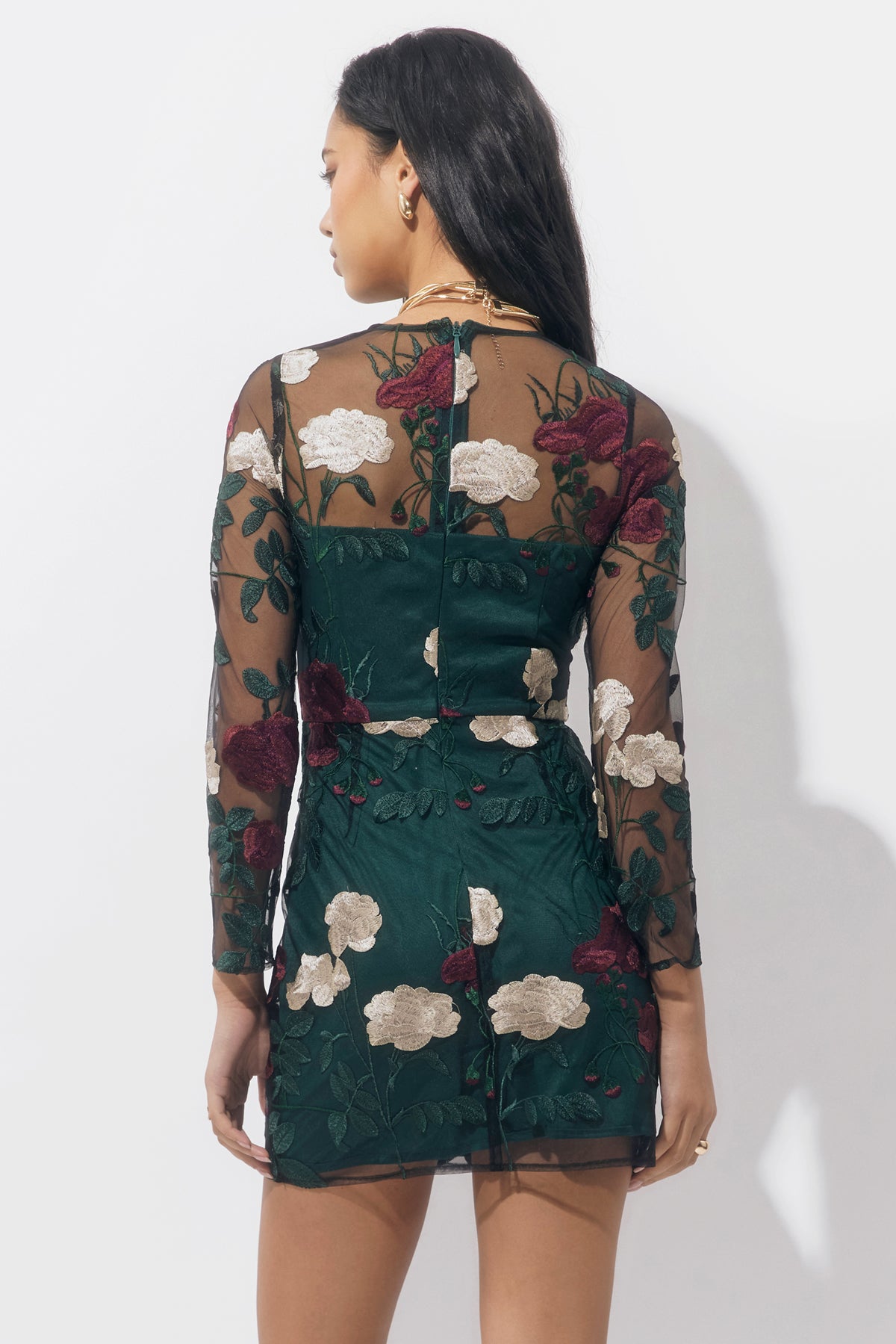 Noia Embroiled Mini Dress