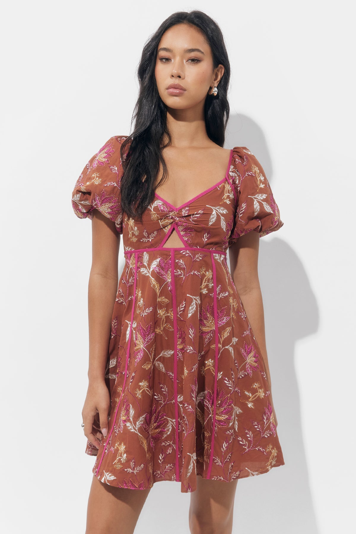 Fernanda Puff Sleeve Mini Dress