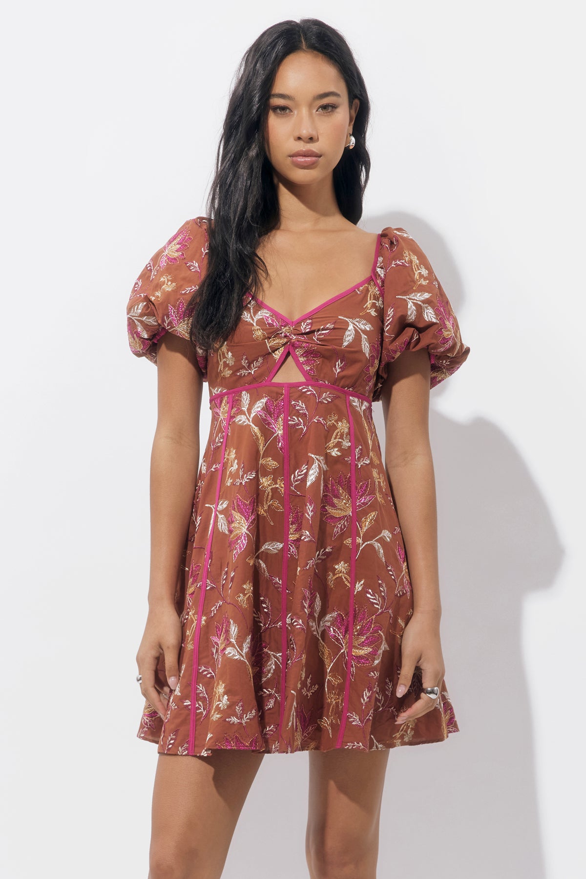 Fernanda Puff Sleeve Mini Dress