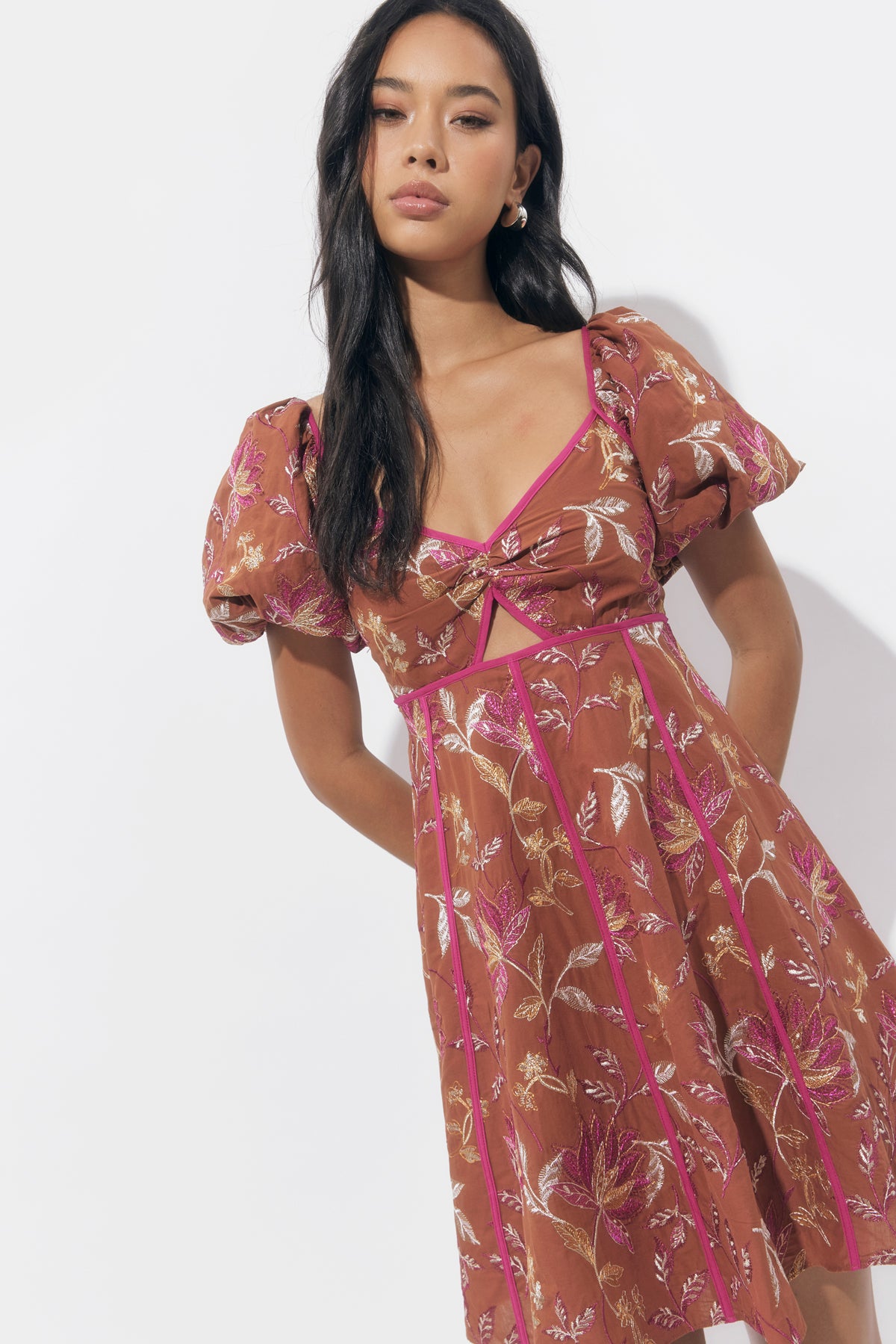 Fernanda Puff Sleeve Mini Dress