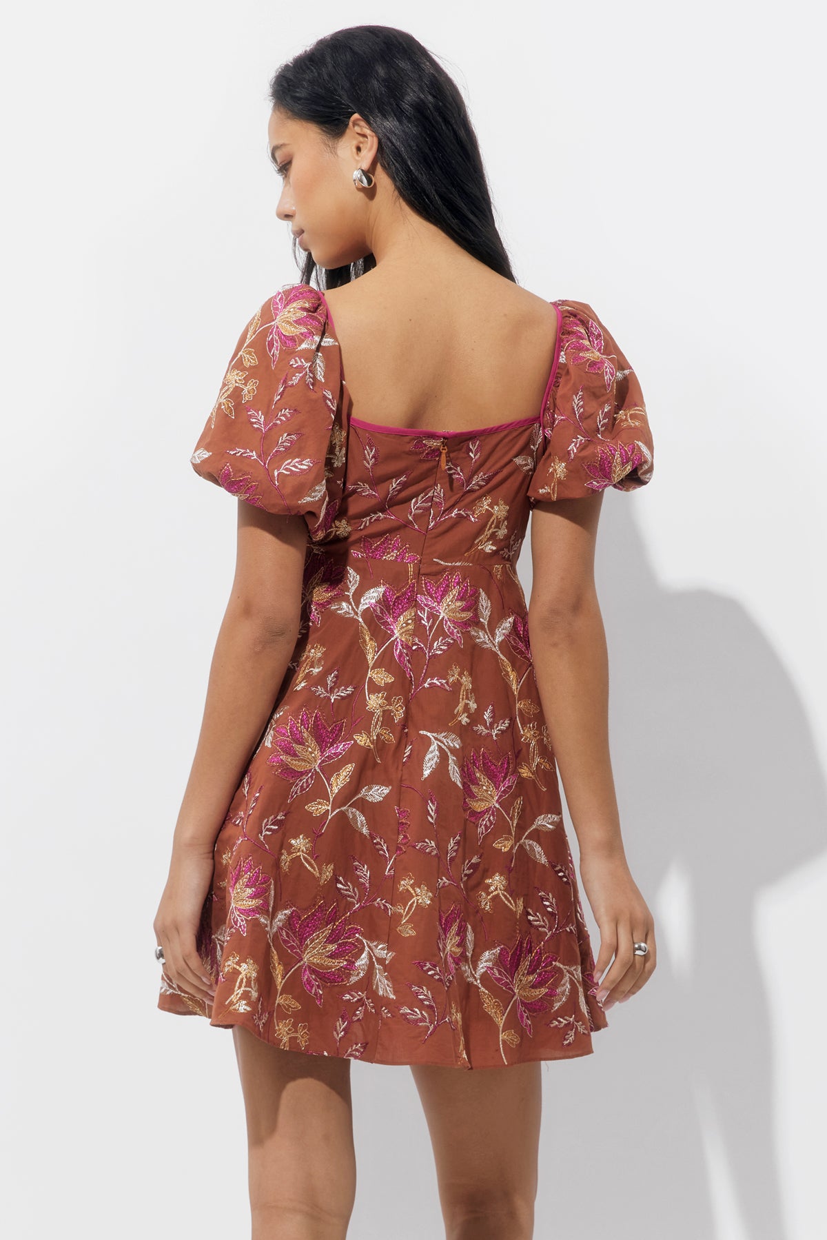 Fernanda Puff Sleeve Mini Dress