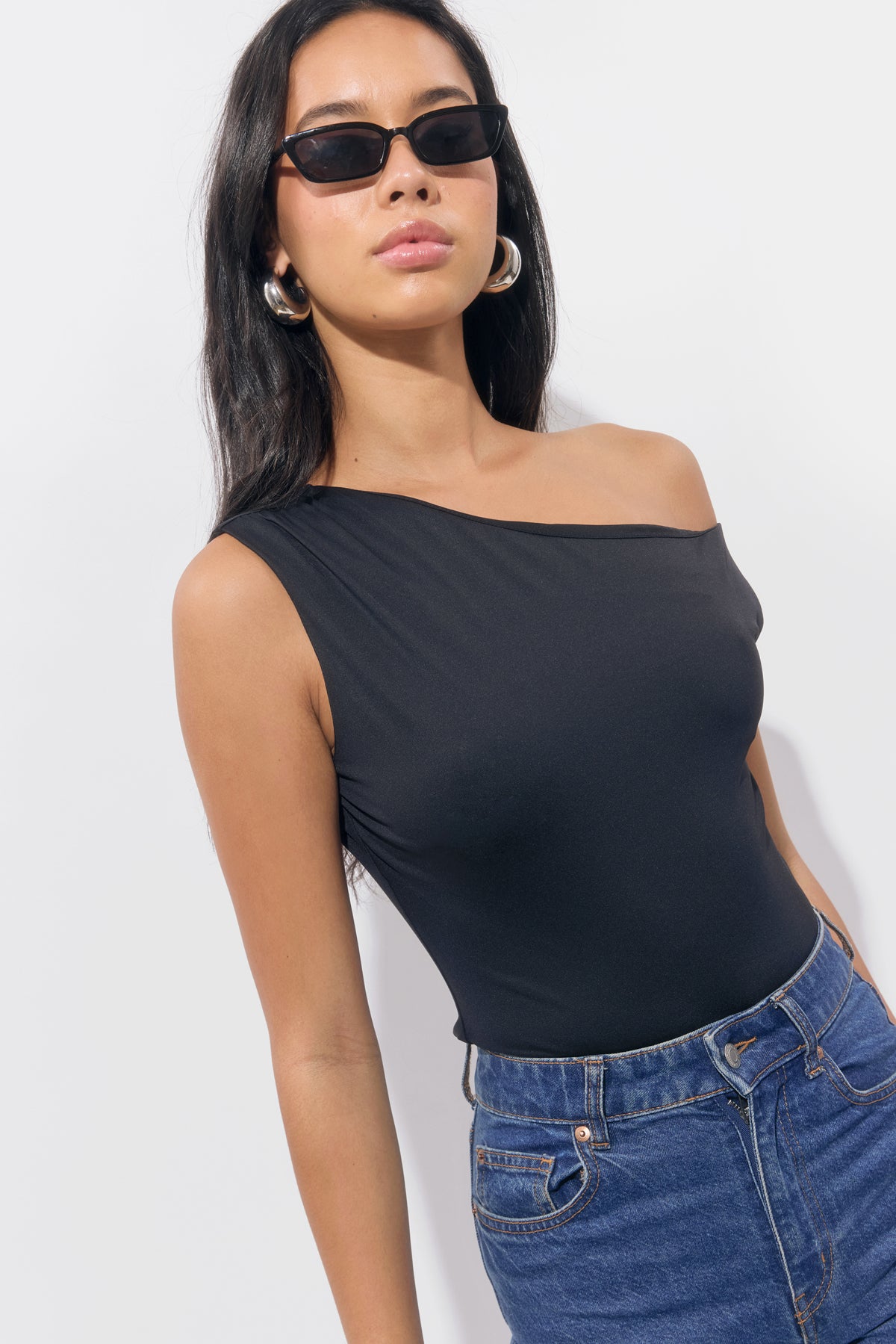 Tommie Asymmetrical Knit Bodysuit