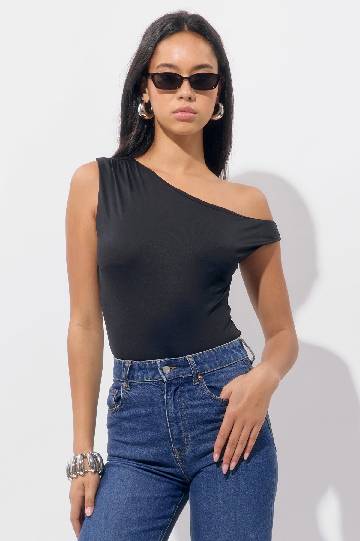Tommie Asymmetrical Knit Bodysuit