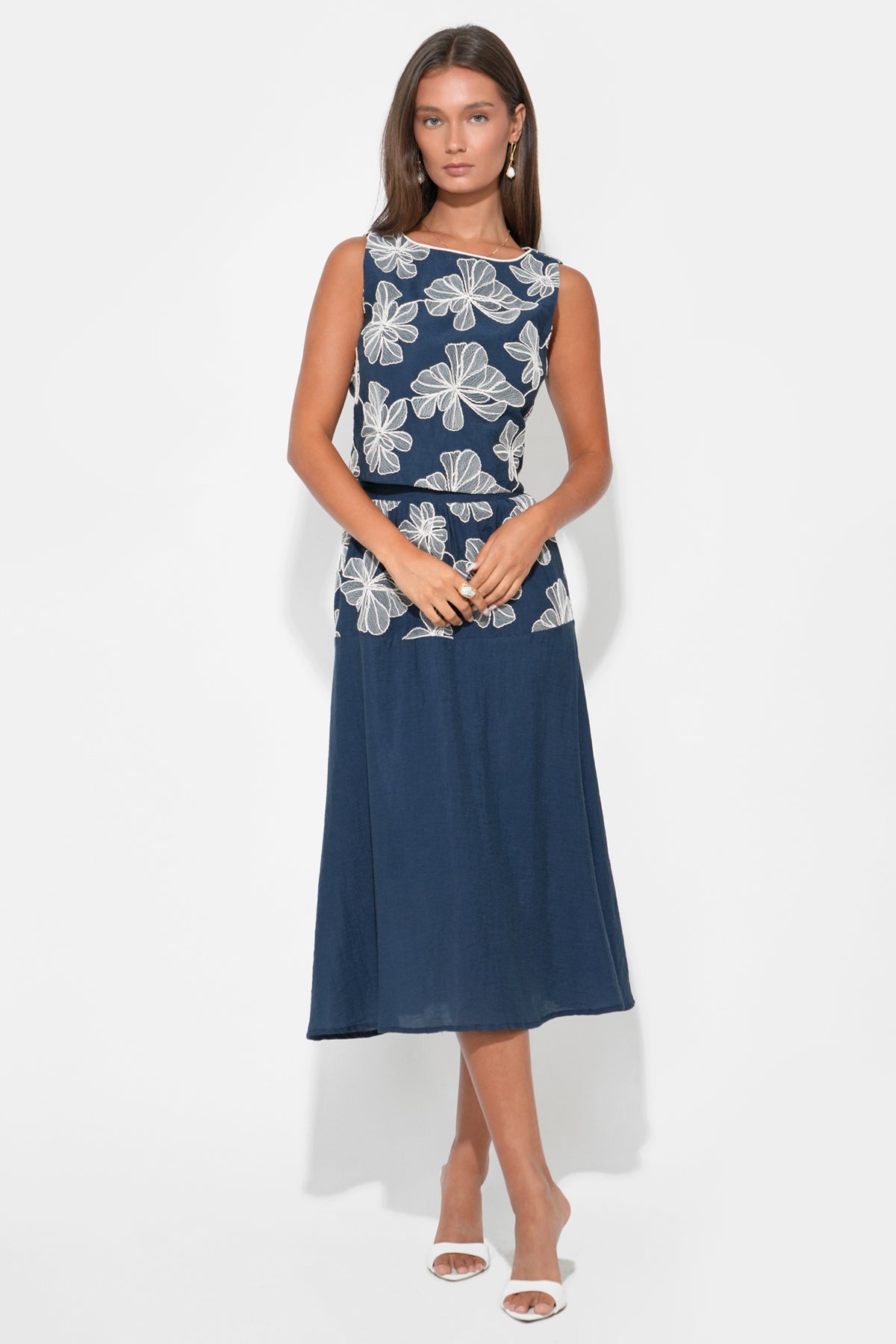Alani Tiered Embroidery Skirt
