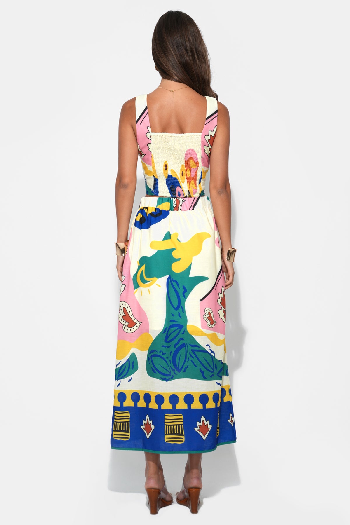 Annie Pull On Printed Skirt