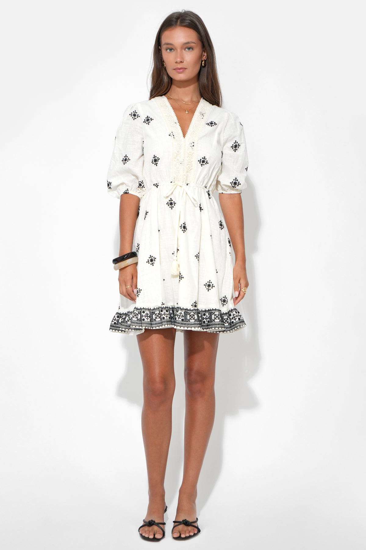 Soraya Embroidery Mini Dress