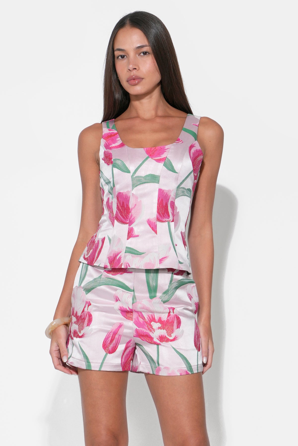 Sienna Sleeveless Jacquard Top