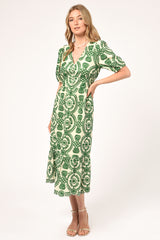 Luisa Embroidered Midi Dress