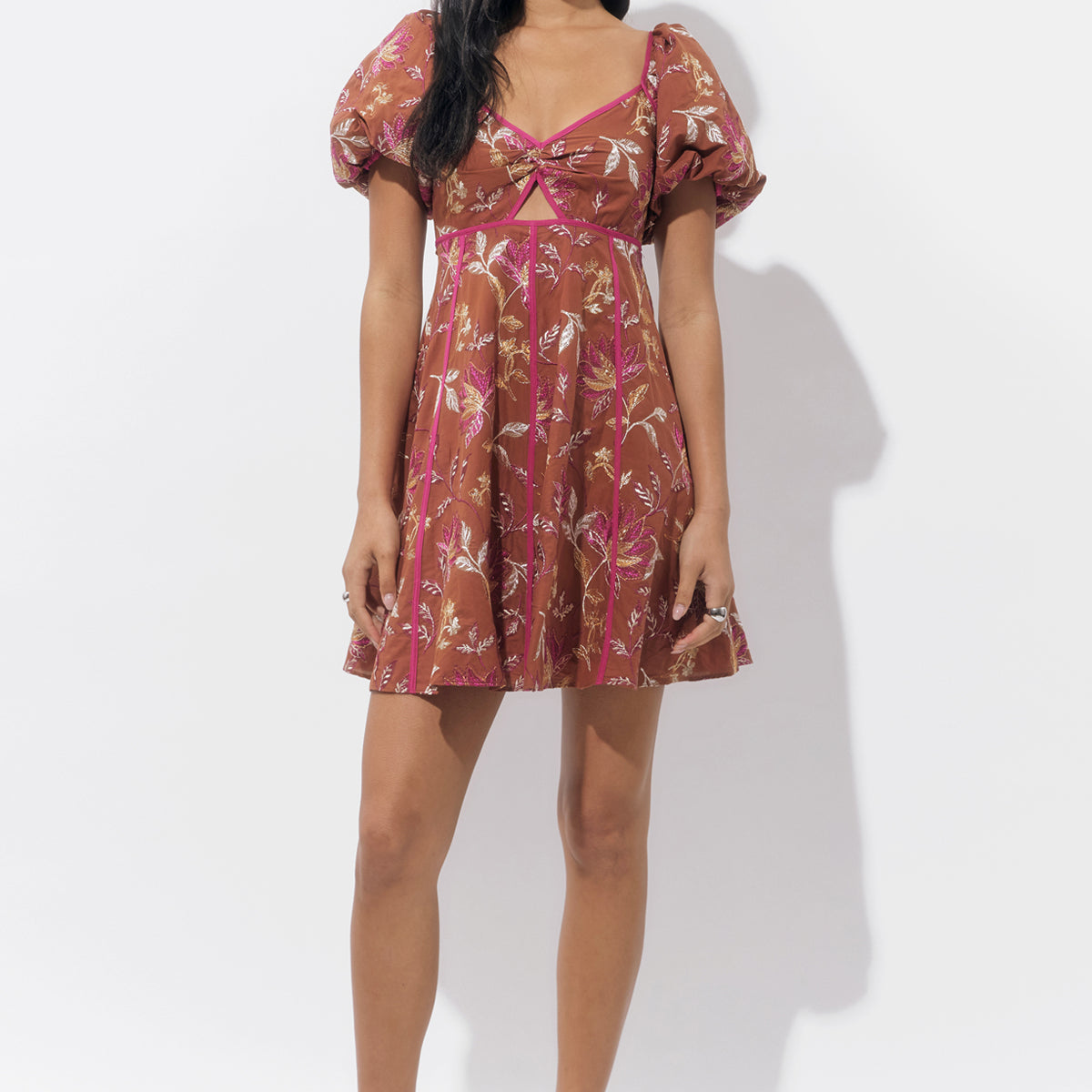 fena mini dress Grey Pinstripe Mini Dress