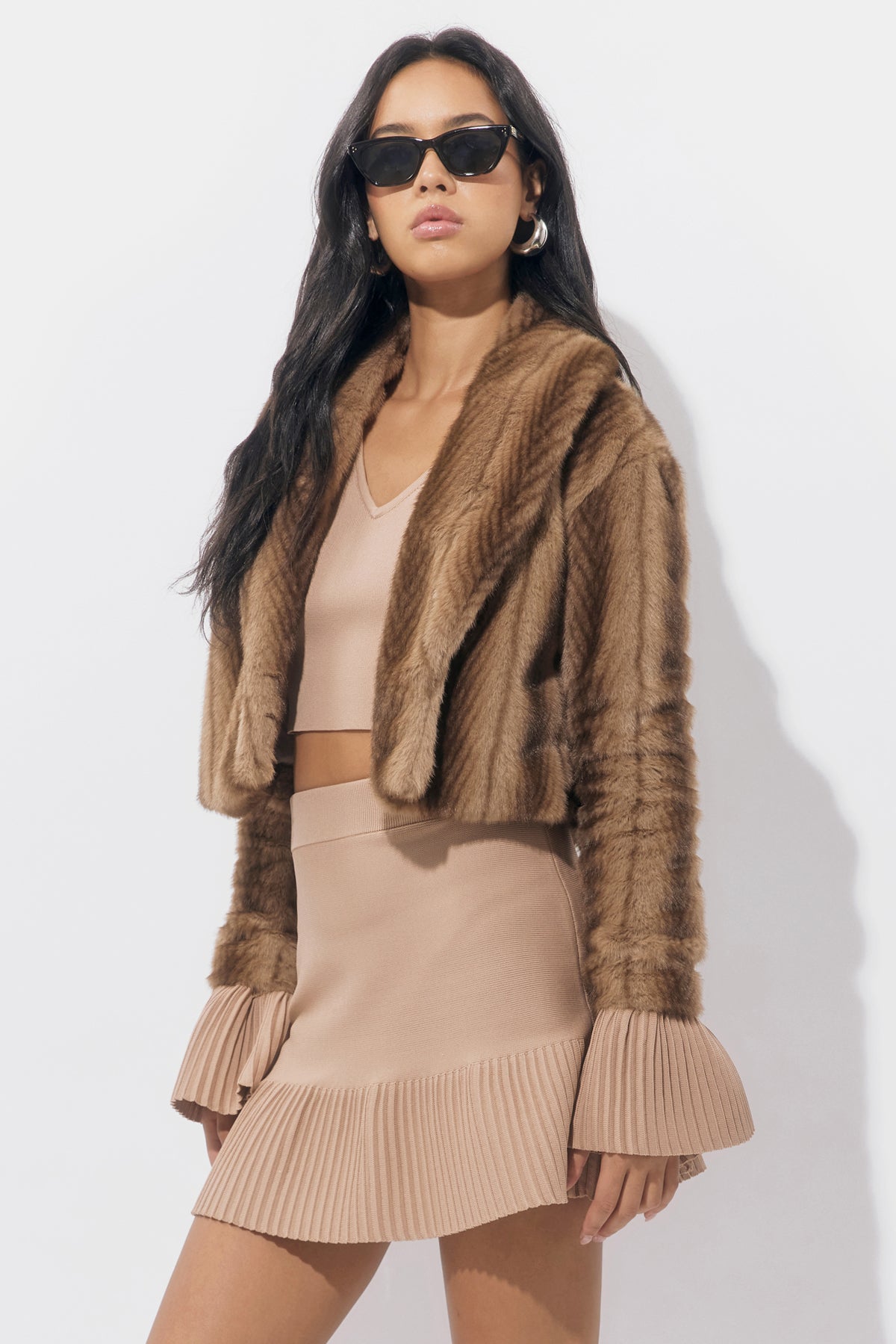 Folster Faux Fur Short Coat F259J1842