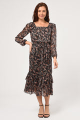 Liana Ruffled Midi Dress