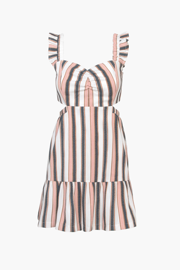 Selly Cut Out Stripe Dress - FINAL SALE