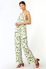 Renata Tropical Halter Jumpsuit