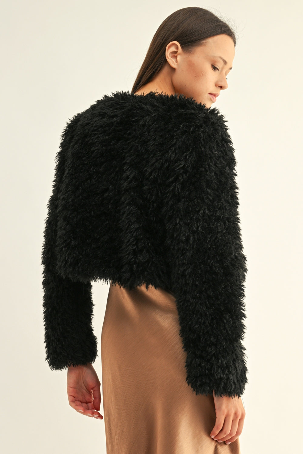 Lora Faux Fur Jacket F2610J1920_BLACK