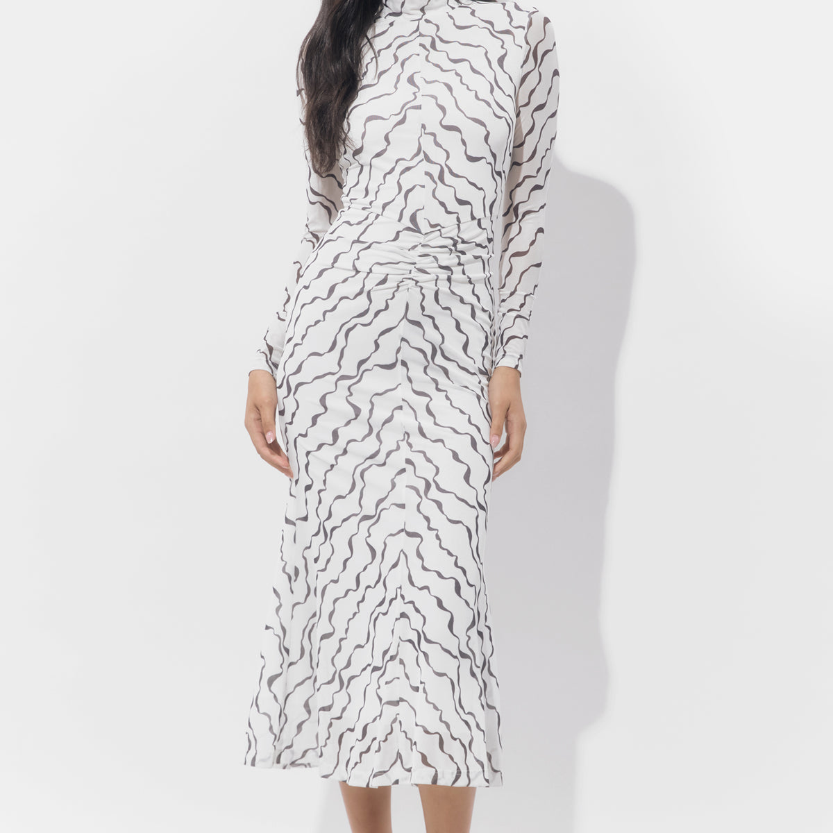madeline maxi dress Madeline Printed Mesh Maxi Dress