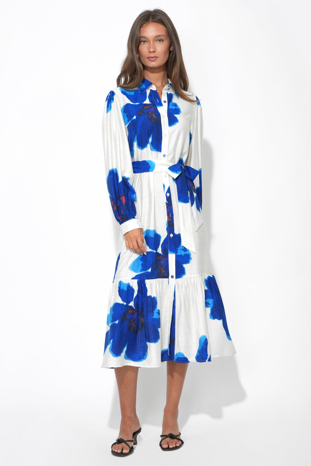Mila_Button_Up_Printed_Floral_Midi_Dress F263D6982