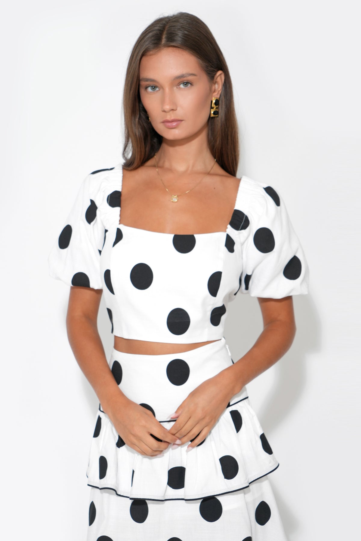 Mona Bubble Sleeve Top F261T7422