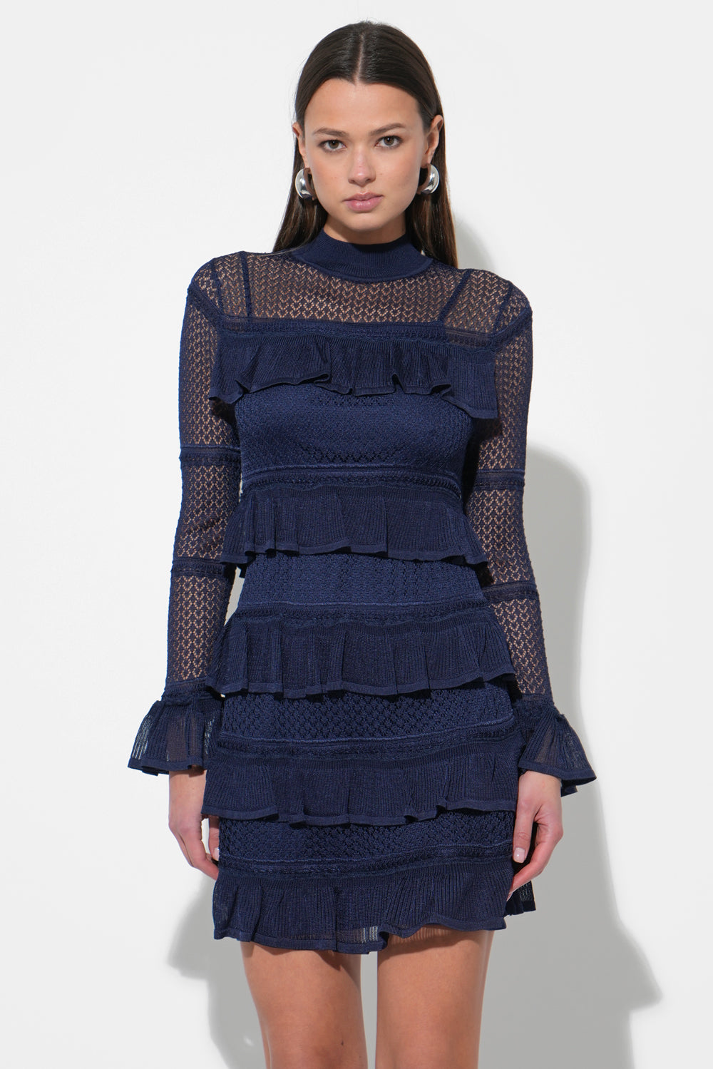 Sera Ruffled Tiered Mini Dress Adelyn Rae