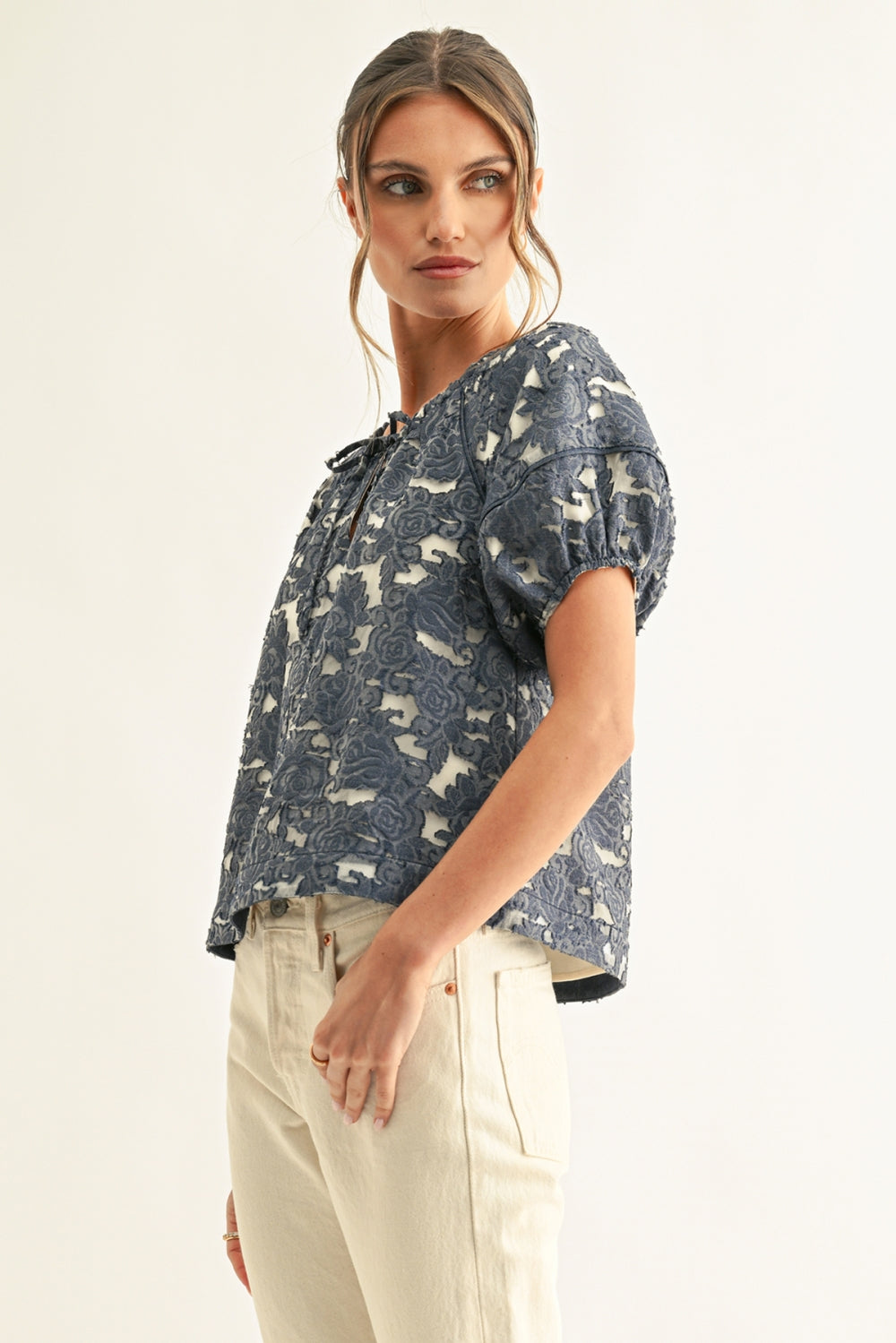 F267T7596_DENIM BLUE JACQUARD