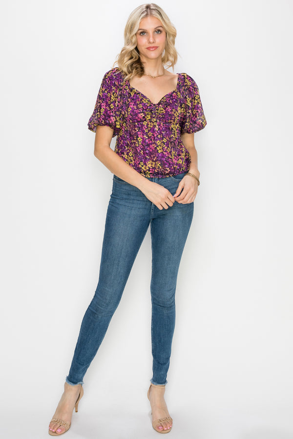 Dana Puff Sleeve Top - FINAL SALE