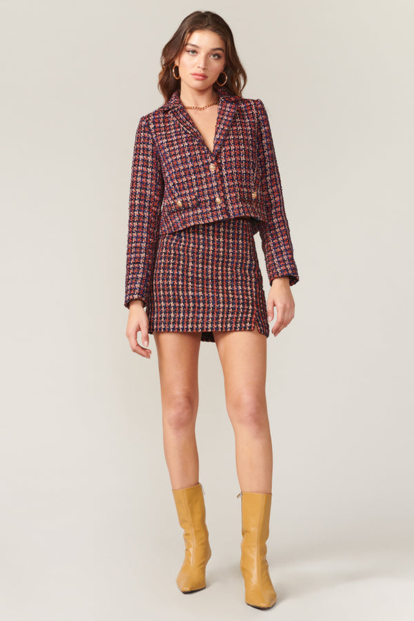 Lena Tweed Mini Skirt
