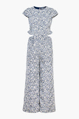 Helena Embroidered Cut-Out Jumpsuit