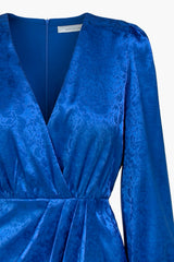 Lindsey Wrap Jacquard Mini Dress