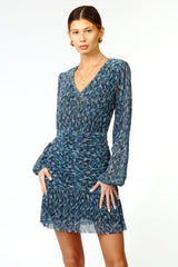 Andrea Plisse Mini Dress