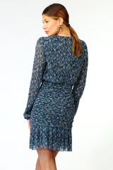 Andrea Plisse Mini Dress