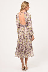 Leah Open Back Tiered Maxi Dress
