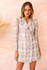 Julina Check Blazer Dress