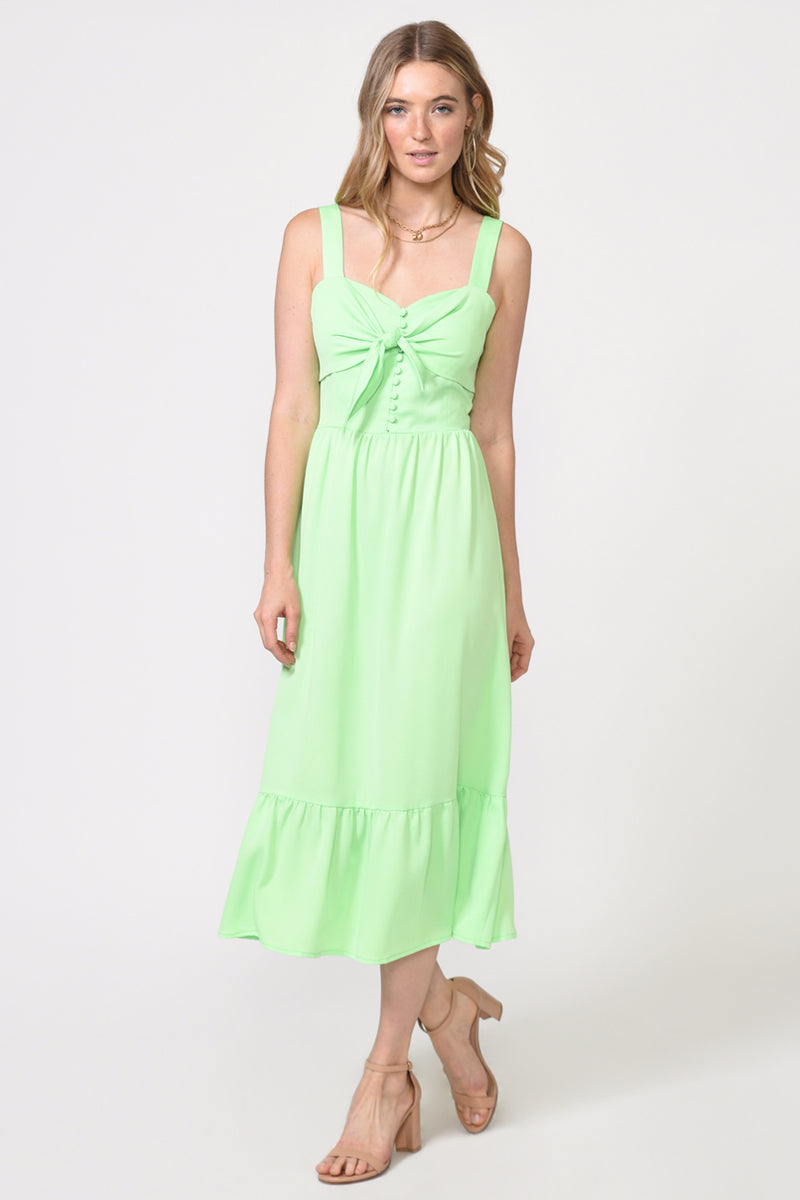 Katana Tie Front Midi Dress - FINAL SALE