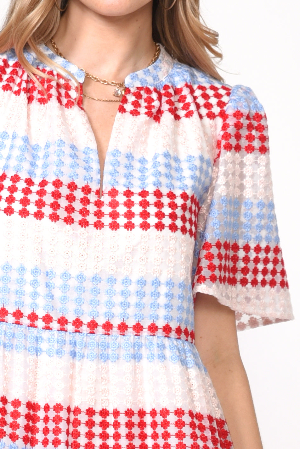 Shelly Colorblock Lace Dress