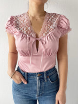 Midnight Lace Insert Bodysuit - FINAL SALE