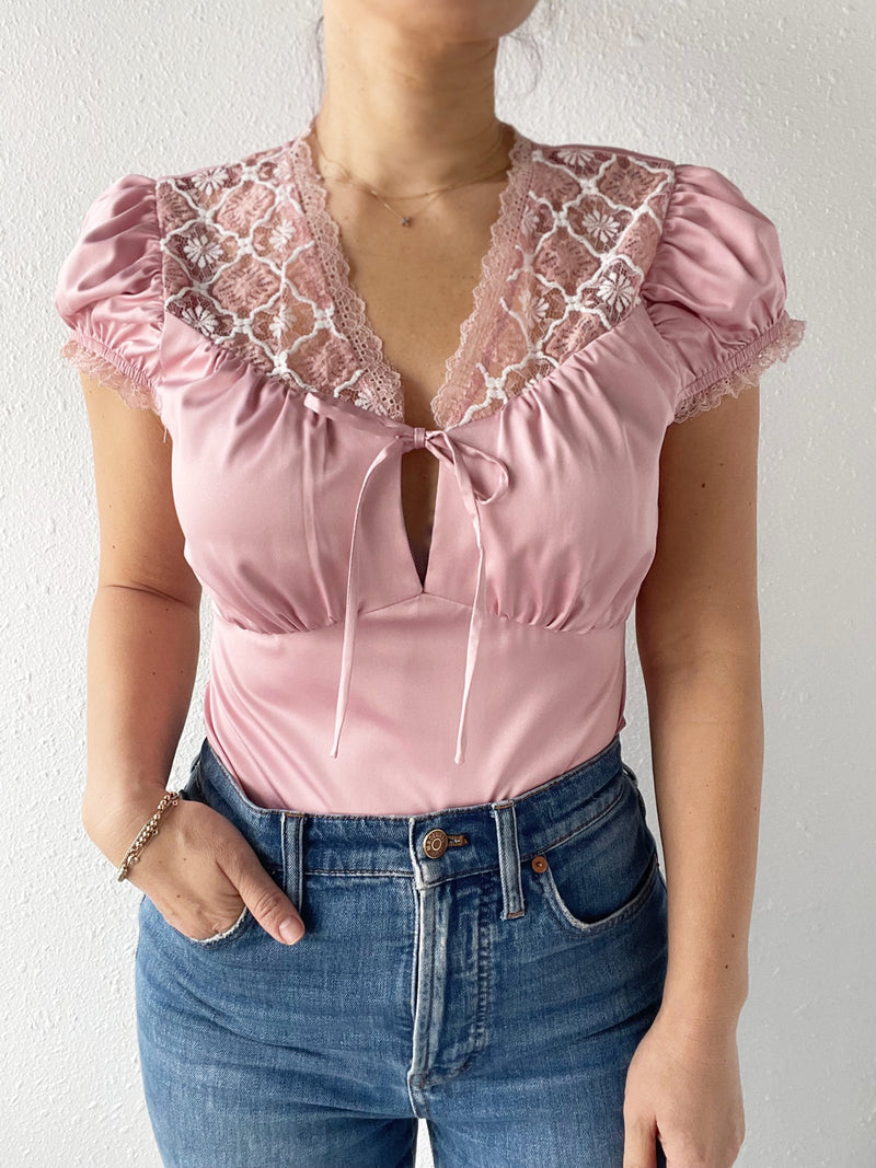 Midnight Lace Insert Bodysuit - FINAL SALE