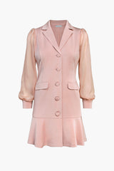 Candice Organza Sleeve Blazer Dress