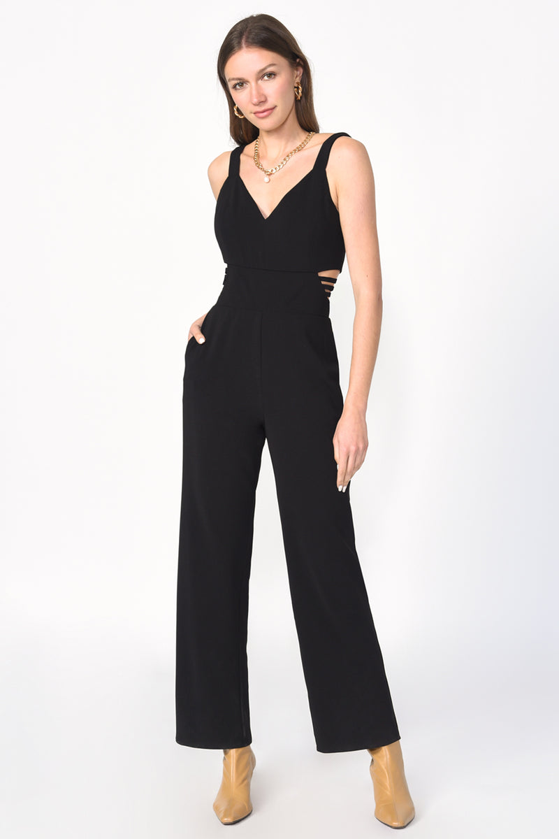 Glo Strappy Crepe Jumpsuit