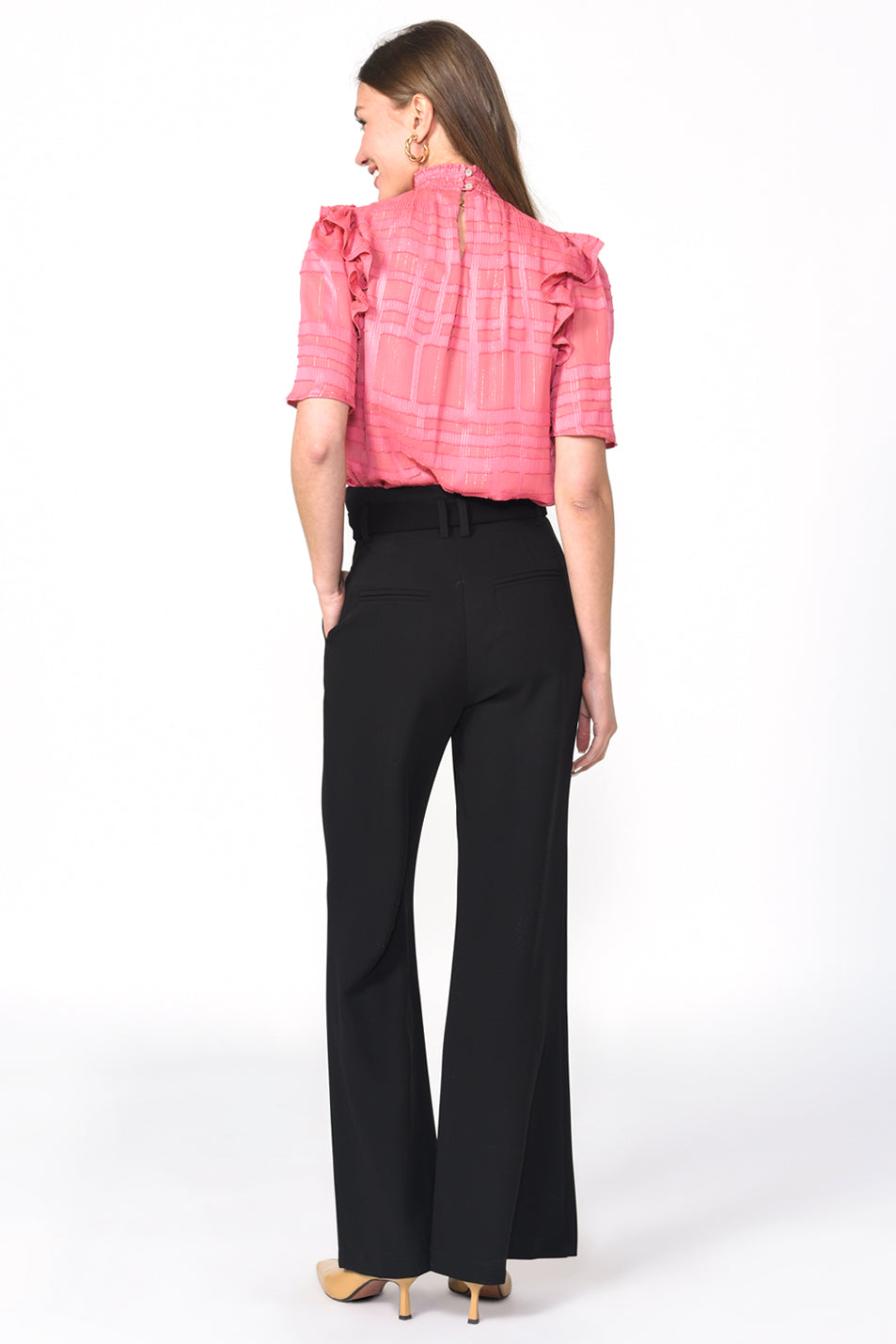 Elaine Smocked Neck Blouse