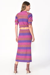 Lauren Ombre Sweater Knit Midi Dress