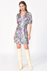 Ellie Puff Sleeve Floral Mini Dress - FINAL SALE