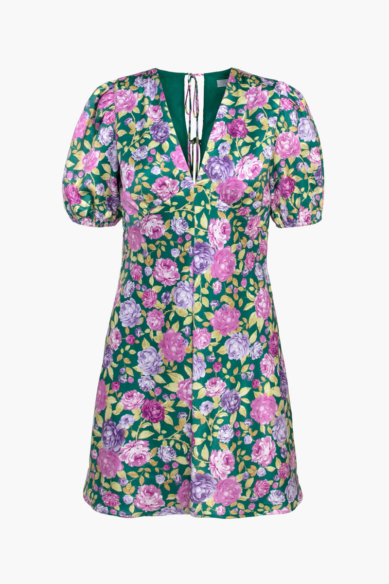 Ellie Puff Sleeve Floral Mini Dress - FINAL SALE