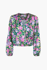 Tisha Surplice Floral Blouse - FINAL SALE