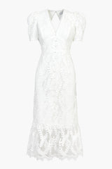 Heidi Embroidered 3D Lace Midi Dress