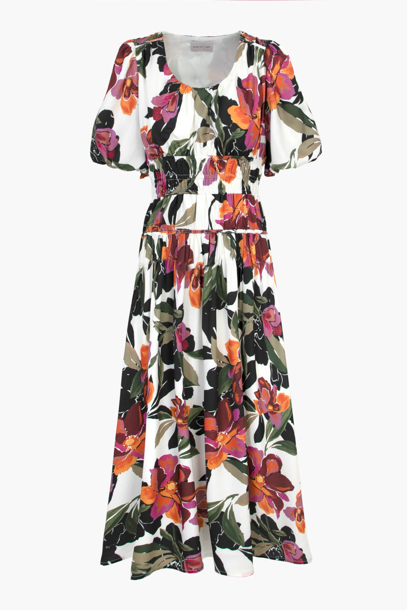 Lucia Smocked Midi Dress