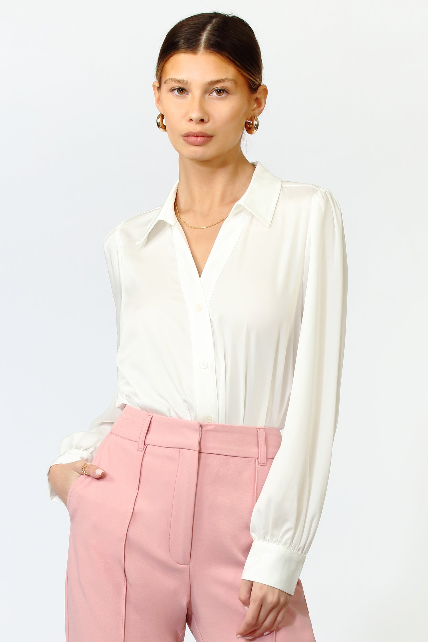 Kiara Button Up Shirt Bodysuit